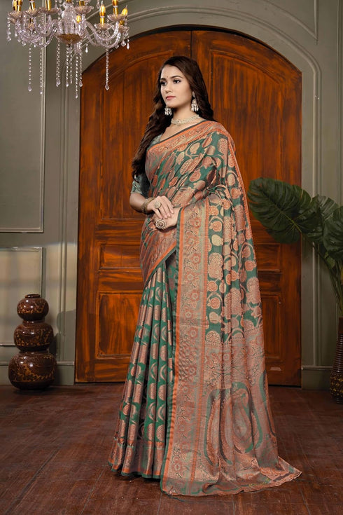 Vsathrlay Kanjivaram Banarasi Festival Wedding Ethnic Wear
