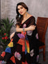 VasthrlayGeorgette Bandhani Unstitched Black Free Ethnic Wear