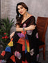 Vasthrlay Purple Georgette Printed Unstitched Saree