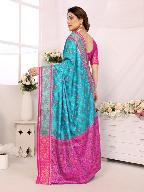 VasthrlayKanjivaram Banarasi Unstitched Rani Free Ethnic Wear