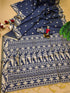 Vasthrlay Tussar Kalamkari Geometric Design Thread
