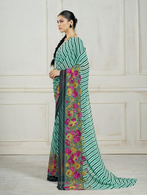 Vasthrlay Georgette Unstitched Saree