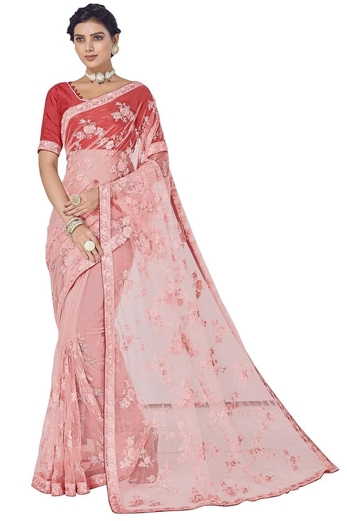 Vasthrlay Embroidery Gs Pink Ethnic Wear