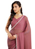 Vasthrlay Maroon Border Unstitched Saree