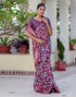 Vasthrlay Womens Printed Unstitched Beige Saree