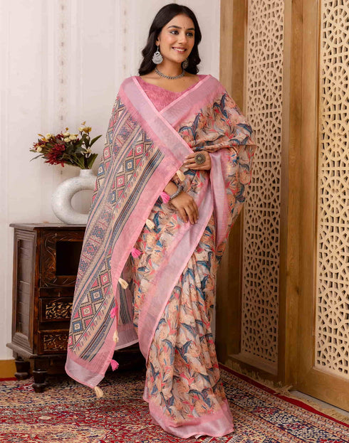 Vasthrlay Banarasi Traditional Unstitched Saree