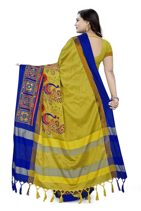 Vasthrlay Peacock Embroidered Saree