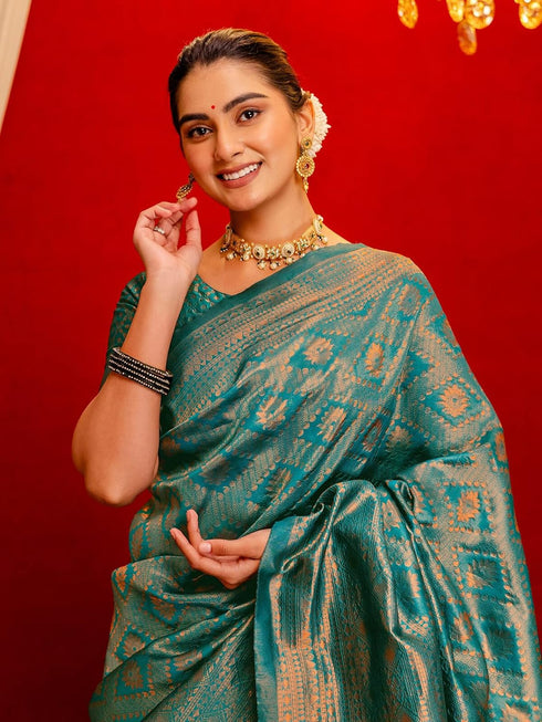 Vasthrlay Weaving Banarasi Mauve Saree