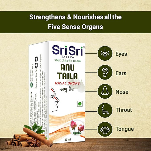 Sri Sri Tattva Anu Taila Nasal Drops 10ml