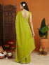 Vasthrlay Pink Border Unstitched Saree
