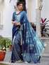 Vasthrlay Chiffon Printed Dark Saree