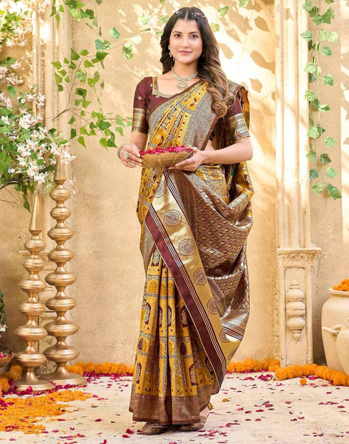 Vasthrlay Womens Weaving Unstitched Light Green Saree