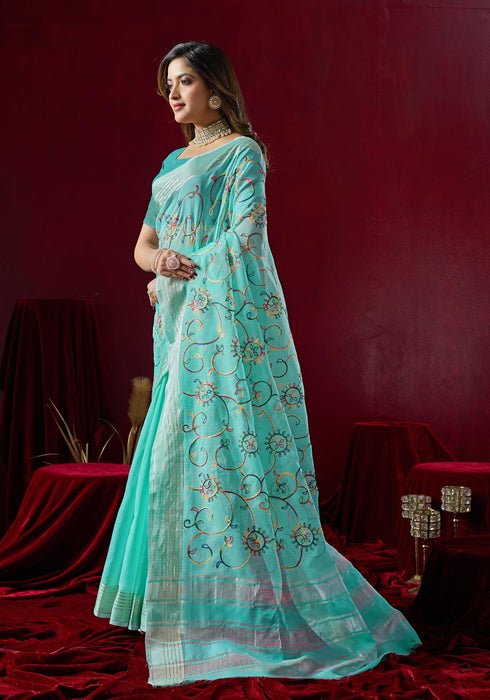 Vasthrlay Embroidery Saree