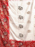 Vasthrlay Pedding Jacquard Unstitched White Saree