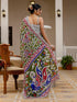 Vasthrlay Kalamkari Printed Olive Saree