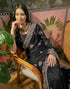 Vasthrlay Scalloped Embroidery Unstitched Maroon Saree