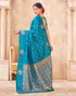 Vasthrlay Kanjivaram Jacquard Unstitched Mustard Saree