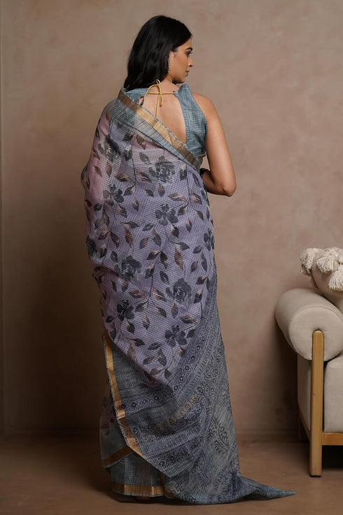 Vasthrlay Fashion Polyester Printed White Ethnic Wear