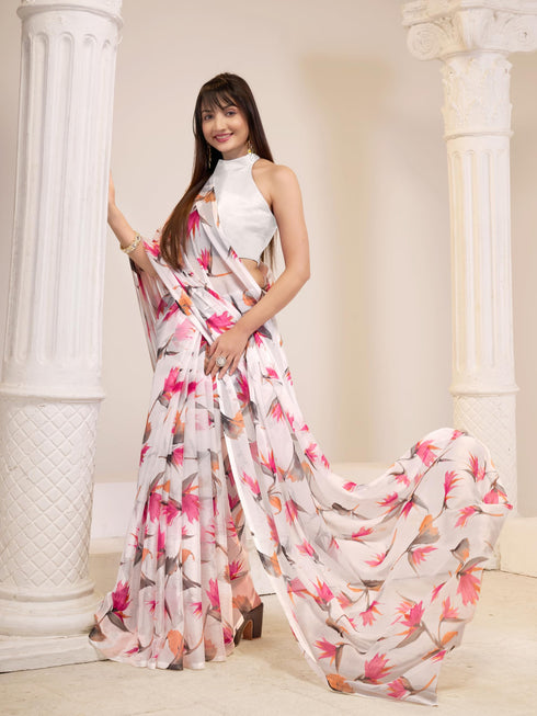 Vasthrlay Chiffon Floral Saree