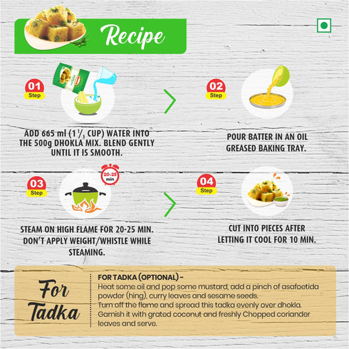 Suruchi Instant Dhokla Mix 500g Yellow Dhokla Mix
