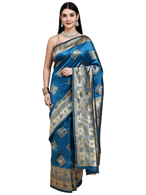 Vasthrlay Green Silk Saree
