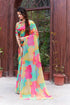 Vasthrlay Georgette Sequence White Ethnic Wear