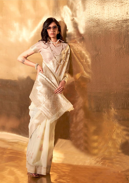 Vasthrlay Kanjivaram Cotton Unstitched Ethnic Wear