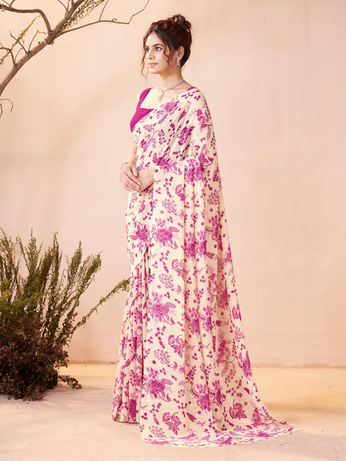 Vasthrlay Georgette Printed Saree
