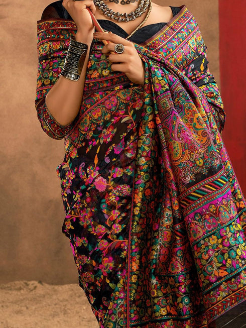 Vasthrlay Paithani Unstitched Elegant Traditional Saree
