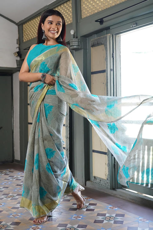 Vasthrlay Fashion Jacquard Geomatric Peach Ethnic Wear