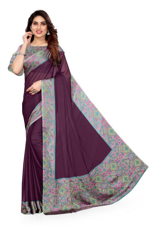 Vasthrlay Fashion Chiffon Dusty Turquoise Ethnic Wear