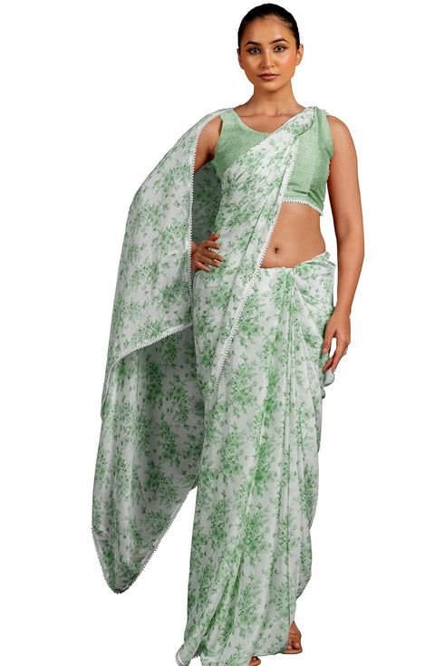 Vasthrlay Fashion Georgette Floral Printed Ethnic Wear