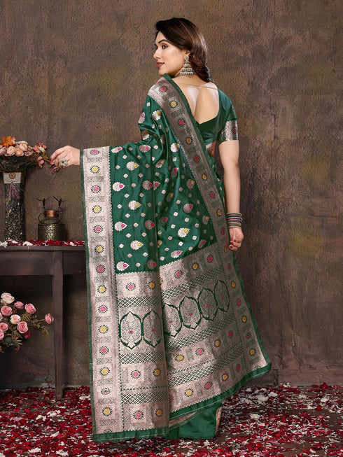 Vasthrlay Kanjivaram Banarasi Wedding Sari Az Ys Shakshi Saree