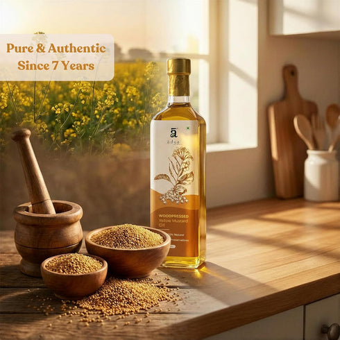 Adya Woodpressed Yellow Mustard Oil