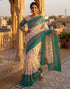 Vasthrlay Banglori Printed Unstitched Peach Saree