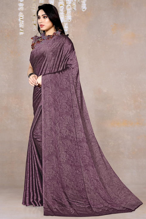 Vasthrlay Fashion Georgette Abstract Dusty Ethnic Wear