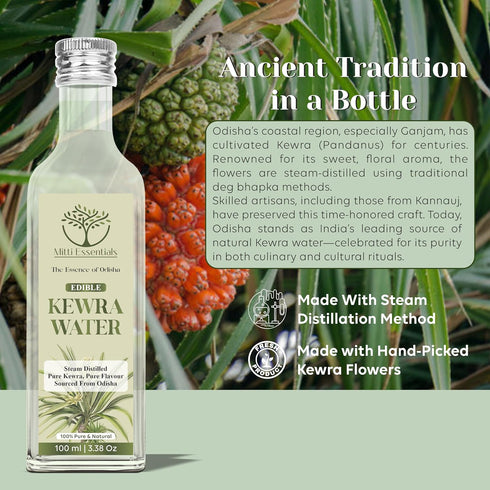 Mitti Essentials Edible Kewra Water