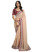 Vasthrlay Georgette Bandhani Unstitched Dark Green Saree
