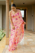 Vasthrlay Fashion Chiffon Georgette Coral Ethnic Wear
