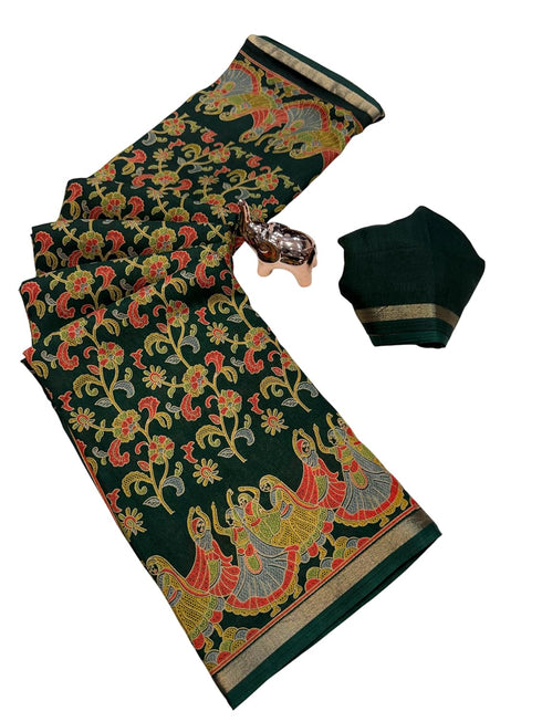 Vasthrlay Tussar Kalamkari Designer