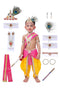 Raj Fancy Dresses Krishna Dress for Kids, Baby Krishna Dress for Janmashtami with Krishna Mukut