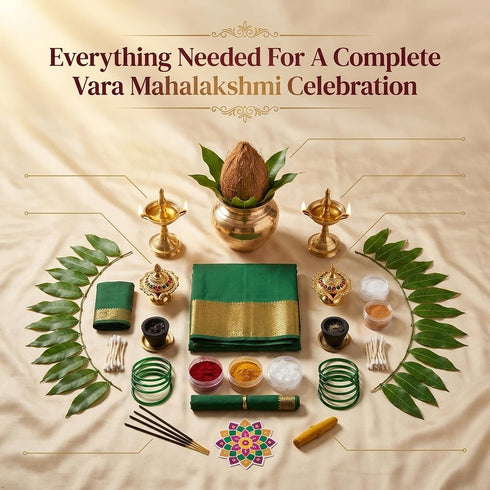 Atco Varalakshmi Pooja Kit with Kalasha