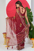 Vasthrlay Fashion Georgette Geometric Printed Ethnic Wear