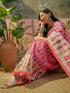 Vasthrlay Shimmer Printed Navy Navy Blue Saree