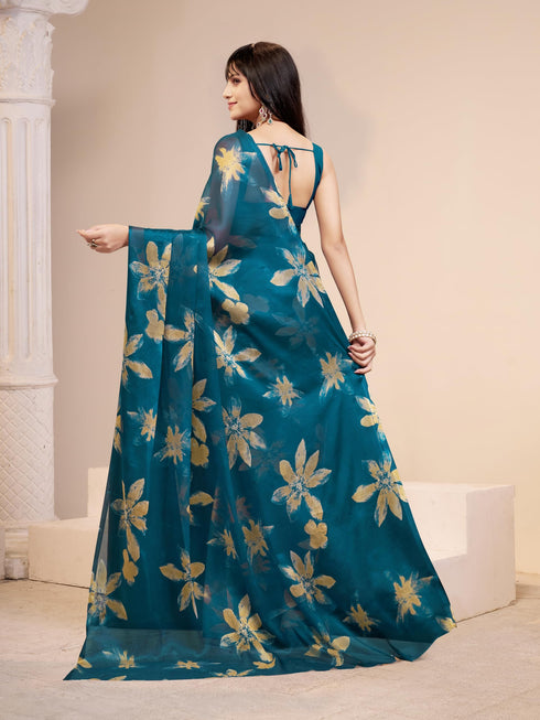 Vasthrlay Chiffon Floral Saree