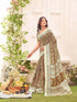 Vasthrlay Womens Printed Unstitched Dusty Pink Saree