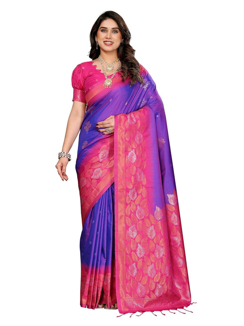 Vasthrlay Kanjivaram Saree Banarasi Blouse Wedding