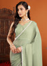 Vasthrlay Lavender Border Unstitched Saree