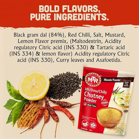 MTR Idli|Dosa|Chilli Chutney Powder