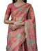 Vasthrlay Handloom Turquoise Paisley Saree